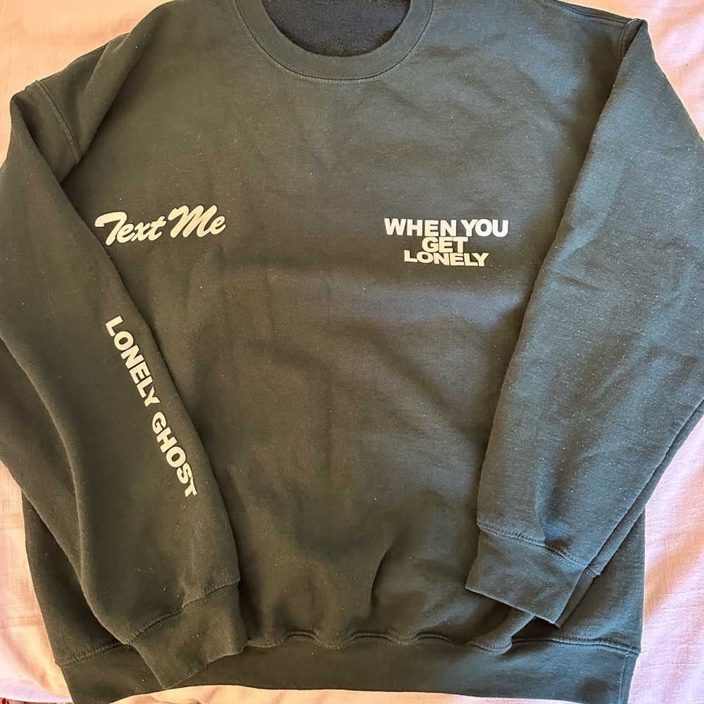 Indy blue lonely ghost crew neck